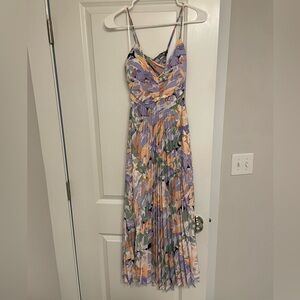 Blythe Dress in Coral Multi - ASTR the Label - S